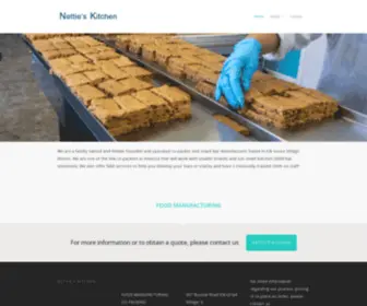 Nettieskitchen.com(Food Manufacturing Co) Screenshot