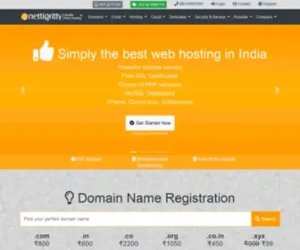 Nettigritty.com(Web Hosting Bangalore) Screenshot