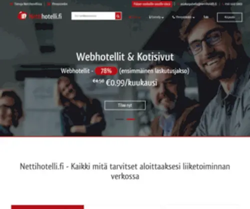 Nettihotelli.org(Edullinen webhotelli ja kotisivutila) Screenshot