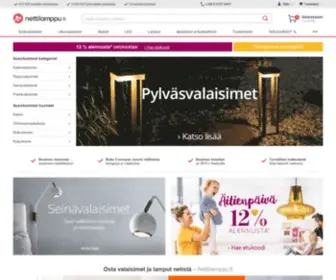 Nettilamppu.fi(Valaisimet, valaistus & lamput) Screenshot