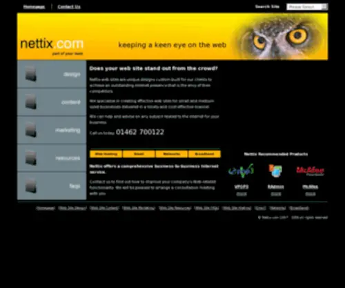 Nettix.com(Nettix Internet Services) Screenshot