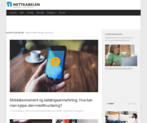 Nettkabelen.no(Internet, wifi og tech-trends) Screenshot