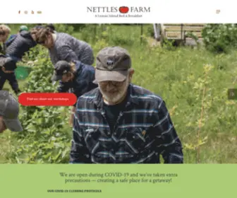 Nettlesfarm.com(Bed & Breakfast On Lummi Island) Screenshot