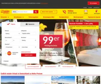 Netto-Urlaub.de(Traumurlaub zum Bestpreis buchen) Screenshot