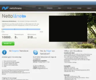 Nettofinans.se(Din låneportal på nätet) Screenshot