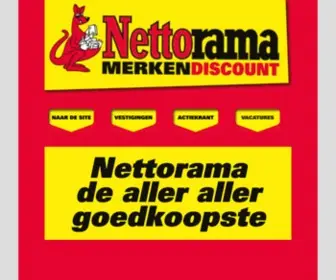 Nettorama.nl(Merkendiscount) Screenshot