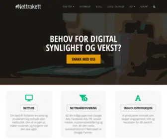 Nettrakett.no(Helhetlig digitalt byrå) Screenshot