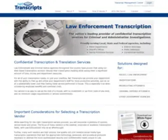 Nettranscripts.com(Net Transcripts) Screenshot