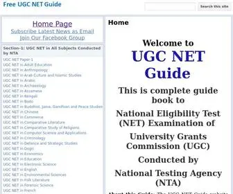 Netugc.com(UGC NET Guide This is complete guide book to National Eligibility Test (NET)) Screenshot