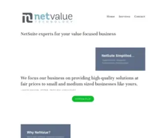 Netvaluetech.com(NetValue Technology) Screenshot