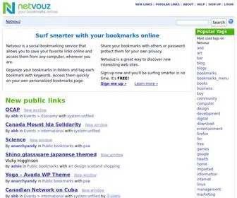 Netvouz.com(Online Social Bookmark Manager) Screenshot