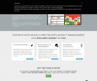 Netwalkapp.com(Simply the best models agency management software) Screenshot