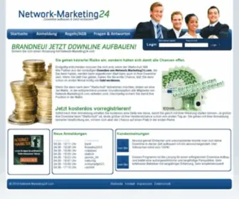 Network-Marketing24.com(Downline aufbauen und sofort Geld verdienen) Screenshot