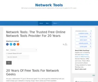 Network-Tools.com(Network Tools for 2024) Screenshot
