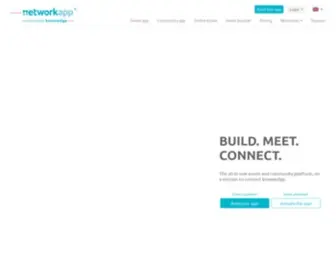 Networkapp.com(Volledig event & community platform voor live) Screenshot