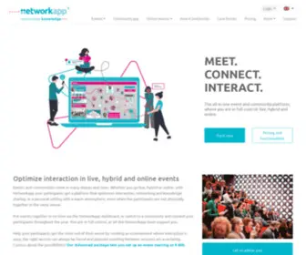 Networkapp.eu(Volledig event & community platform voor live) Screenshot