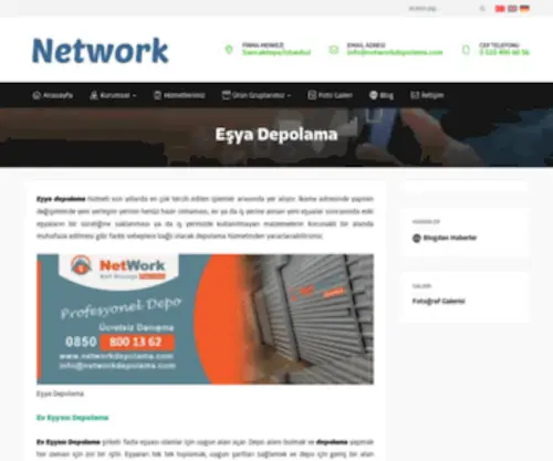 Networkdepolama.com(Eşya Depolama) Screenshot