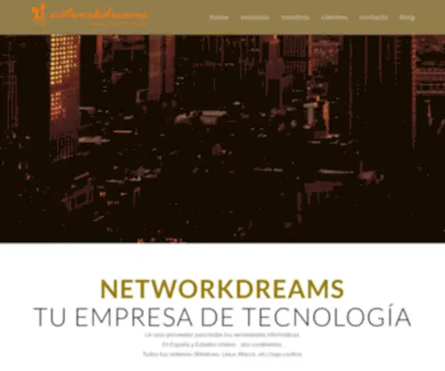 Networkdreams.net(Servicios informáticos en España y USANetworkDreams) Screenshot