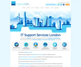 Networkfish.com(Managed Network and IT Support for London) Screenshot