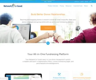 Networkforgood.org(Fundraising Software for Nonprofits) Screenshot