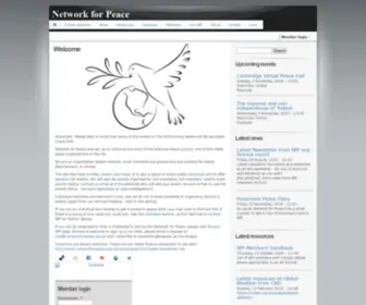 Networkforpeace.org.uk(Network for Peace) Screenshot