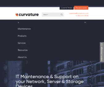 Networkhardware.com.es(Curvature IT Hardware) Screenshot