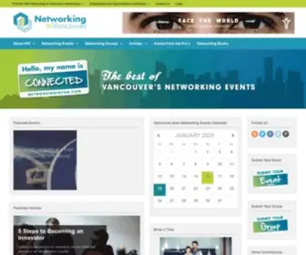 Networkinginvan.com(Networking in Vancouver list of Events) Screenshot