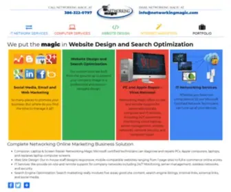 Networkingmagic.com(Computer Network Services and Website Design) Screenshot