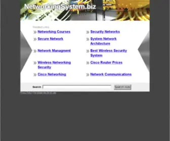 Networkingsystem.biz(The Leading Networking System Site on the Net) Screenshot