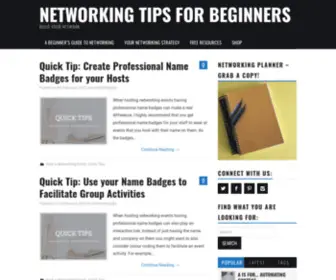 Networkingtipsforbeginners.com(Networking Tips for Beginners) Screenshot