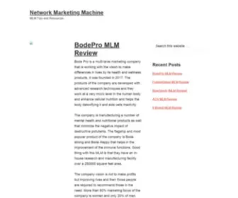 Networkmarketingmachine.com(Network Marketing Machine) Screenshot