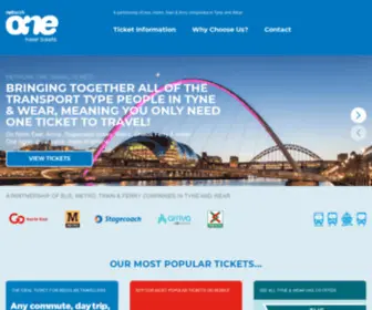 Networkonetickets.co.uk(Bus, Ferry, Train & Metro Tickets in the North East) Screenshot