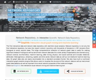 Networkrepository.com(Network Data Repository) Screenshot
