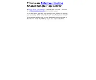 Networksaremadeofstring.co.uk(Ablative Hosting Shared Single Hop) Screenshot