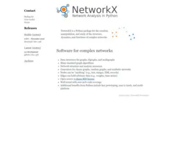 Networkx.org(Networkx documentation) Screenshot