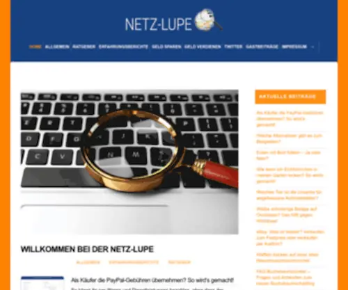 Netz-Lupe.de(Ratgeber und Erfahrungsberichte) Screenshot