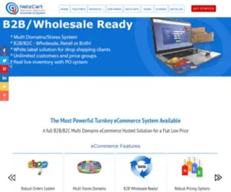 Netzcart.com(NetzCart Powerful Multi Domains B2B/B2C eCommerce System) Screenshot