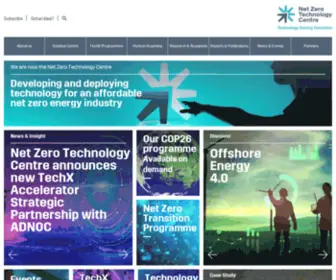 Netzerotc.com(Net Zero Technology Centre) Screenshot