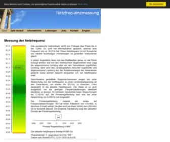 NetzFrequenzmessung.de(Online-Messung der Netzfrequenz) Screenshot