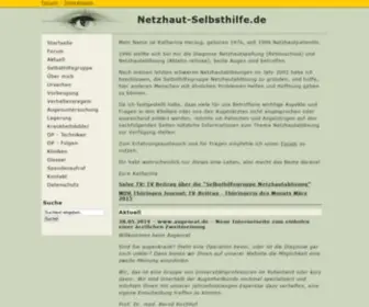 Netzhaut-Selbsthilfe.de(Willkommen auf der Website der Selbsthilfegruppe Netzhautablösung) Screenshot