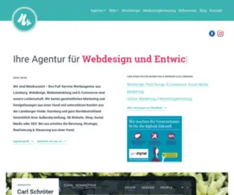 Netzkunst24.de(Ihre Werbeagentur aus Lüneburg für ganzheitliches Marketing & Designlösungen) Screenshot