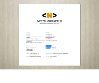 Netzmanufaktur.com(Netzmanufaktur GmbH) Screenshot