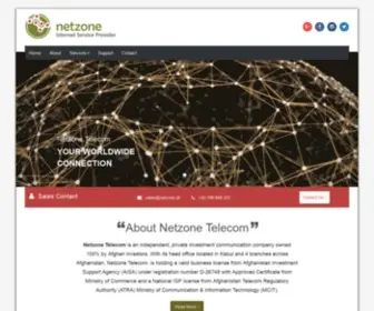Netzone.af(Netzone Telecom) Screenshot
