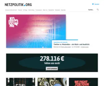 Netzpolitik.org(Netzpolitik) Screenshot