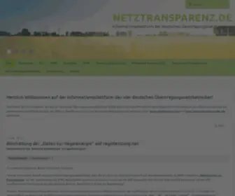 Netztransparenz.de(Netztransparenz > Home) Screenshot