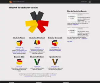 Netzverb.de(Netzwerk der deutschen Sprache) Screenshot