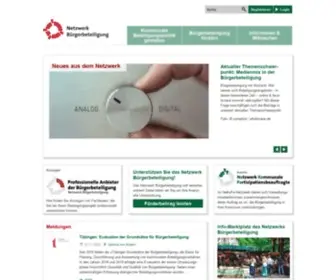 Netzwerk-Buergerbeteiligung.de(Netzwerk Bürgerbeteiligung) Screenshot