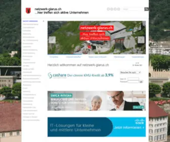 Netzwerk-Glarus.ch(Herzlich willkommen) Screenshot