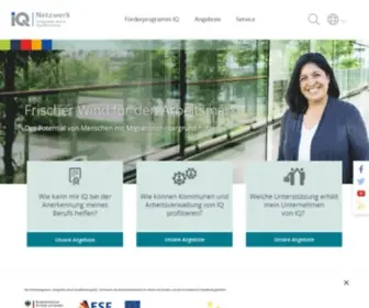 Netzwerk-IQ.de(Förderprogramm IQ) Screenshot