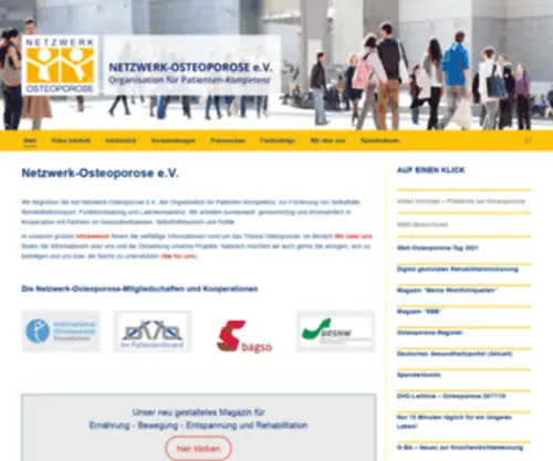 Netzwerk-Osteoporose.de(Osteoporoseverbände) Screenshot